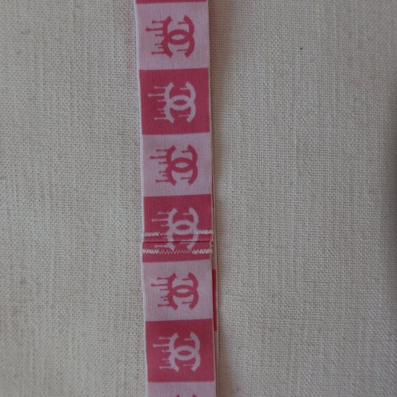 Chanel Pink Logo Ribbon – Authentic Designer Packaging Accent - Picture 1 of 5